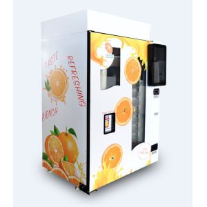 Cold Refrigerator Freshly Squeezed Orange Juice Vending Machine Long Life Time