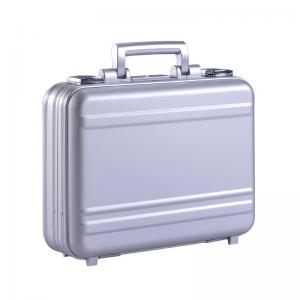 MS-M-01 S Anodize Silver Aluminum Briefcase Aluminum Attache Tool Case
