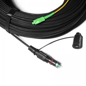 China Fiber Optic FTTH Solution Cable Waterproof With IPSC APC H Connector supplier
