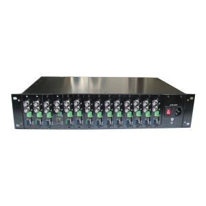 China HD-SDI pcb card slots for 14 slots 1U rack chassis over fiber converter,SDI video card slots for fiber extender supplier