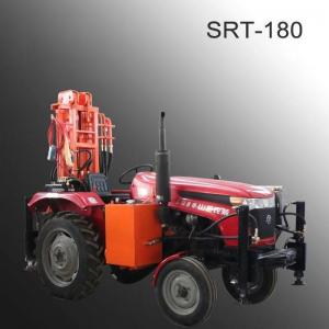 China 100m 120m 150m wheel tracto WATER WELL DRILLING RIG  shallow  water well drilling equipment trailer mounted drilling supplier