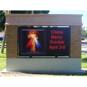 Outdoor Monument LED Signs , IP65 Electronic Message Center Signs