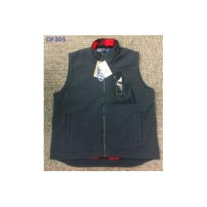 China Full Zipper Mens Work Jacket , Garment Enzyme Washable Polyester Vest Mens supplier