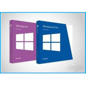 China Custom Language Windows 8.1 Pro Retail Box , Windows 8.1 SP1 1GHz Processor supplier