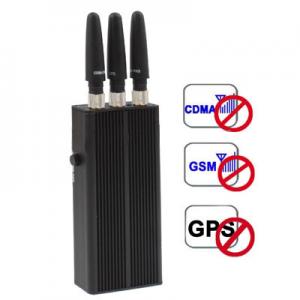 3 Antenna Cheap Handheld Cell Phone GSM CDMA DCS PHS GPS Signal Jammer Blocker Isolator