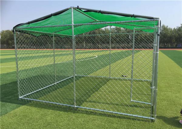 Large Dog Kennels For Outside / Large Dog Enclosures Outdoor With Roof Tube