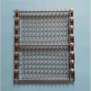 China Customized Stainless Steel Spiral Wire Mesh Conveyor Belt For Bakery Tunnel Oven supplier