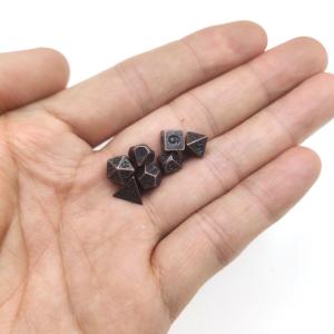 Mini Metal Polyhedral Dice Dungeons and Dragons High Quality  for Board or Card Game