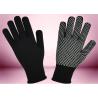 Blue Freezer Knitted Working Hands Gloves Custom Logo Silicone Printing