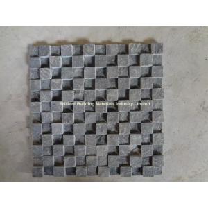 Black Limestone Mosaic Split Uniform High-Low Design