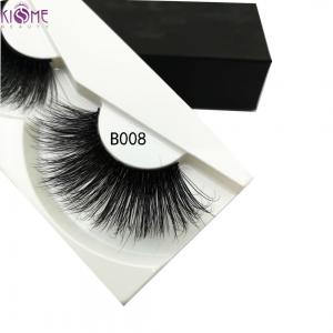 Natural 5D Handmade Faux Mink Eyelashes / Curly Thick Mink Eyelash Extensions