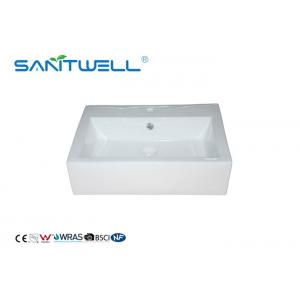 China Standard Size Ceramic Wash Basin Toilet Wash Basin Over Counter Top Sink supplier