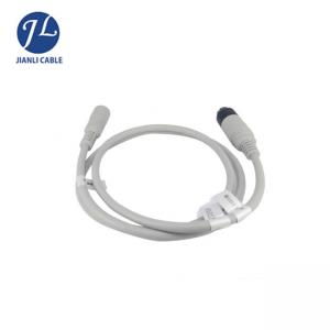 China Whit PVC Material Backup Camera Extension Cable With 6 Pin Male And Female Connector supplier