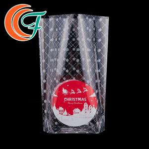 Logo Printed Plastic Christmas Packaging Bags Biodegradable Resealable Poly