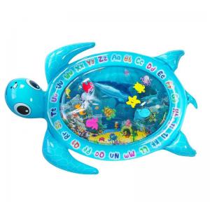 PVC Blue Turtle Water Cushion Water Pad Play Mat Baby Toddler Toy Summer Fun Game Mat