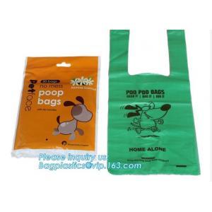 China Eco friendly pet dog waste poop shit bag, Pet supply biodegradable one-time dog waste bag, bags holder for pet dog poop wholesale
