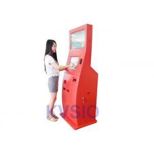 China Bill Validator Card Dispenser Kiosk 4096x4096 Resolution Touch Screen FCC Compliant supplier