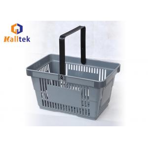 Grocery Store Supermarket Shopping Basket Plastic Customized Color Single Handle