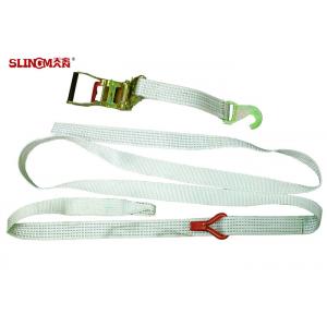 China 50MM Polyester Car Trailer Tie Down Straps LC2500 DN EN12195-2 For Boat Lashing supplier