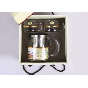 China Durable Tea Infuser Set , Handcrafted Teapot Gift Set 700ml Kattle / 2 Cup wholesale