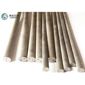 China Durable Thread Tungsten Carbide Rod With Two Sprial Holes For Making Drill supplier