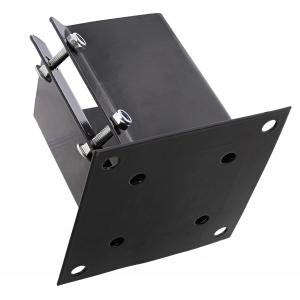 Black or White Steel Fence Post Base Bracket with Customized Design and Endoth Screws