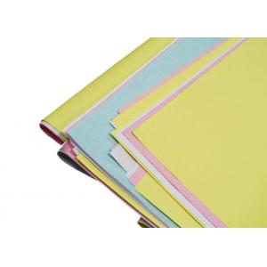 China Colored NCR Carbonless Copy Paper 3 Part Carbonless Paper Printing 5mm Twist supplier