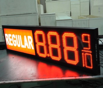 LED Gas Price Sign with 110/230V AC Power 100° Viewing Angle and 5000-8000cd/m² Brightness for Gas Station LED Display