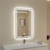 China Led Bathroom Smart Touch Screen Mirror Silver Backlit Led Lighted Mirror Illuminated Bath Mirror wholesale