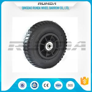 China Plastic Rim Pneumatic Rubber Wheels SGS , 8 Inch Pneumatic Wheels For Trolleys supplier