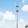 China Telecommunication Monopole Towers Outter Climbing Rung Two Platforms wholesale