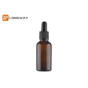 China Essential Oil Drop Bottle Glass Amber Color for Oil Packaging supplier