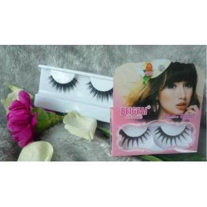 China 10 Pairs Handmade Natural Soft Curls False Eyelashes Permanent Black supplier