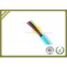 4~12 core fiber optic cable OM3 type GJFJV for indoor cabling with Aqua color