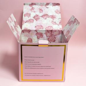 China Printed Double Side Folding Carton Box For Holiday Flower Shipping supplier