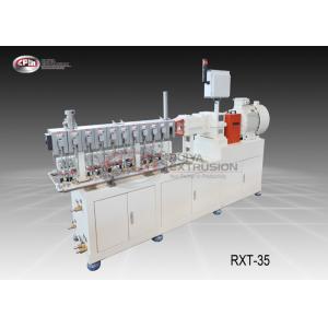 China Glass Fiber Lab Twin Screw Extruder PP PA PBT POM PET ABS / PEEK 35mm Diameter supplier