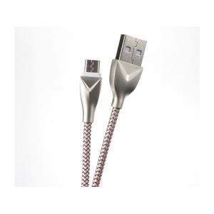 China Braied Mesh Andriod USB Extend Data Cable , Fast Charging USB Extension Power Cable supplier