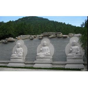 China Chinese White Carved Sitting Buddha Sculpture supplier
