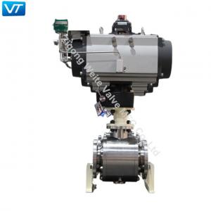 China Pneumatic Actuator F316 Stainless Steel Flanged Ball Valves 6'' 150LB supplier