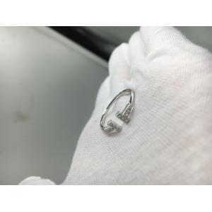  T Wire Ring With Round Brilliant Diamonds , Engagement Rings For Women White Gold 