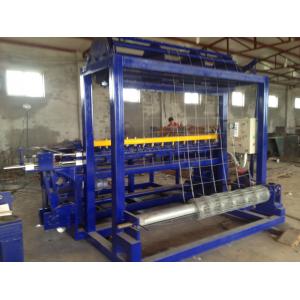 Hinged Joint Cattle Grassland Fence Machine Blue Color 2400mm Width Steel