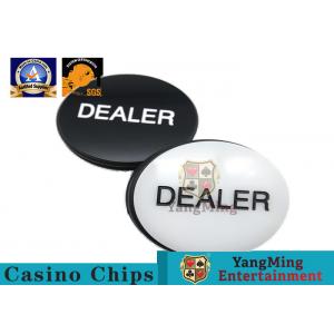 China Double Sided Texas Hold'em Brass Card Guard Casino Dealer Button Metal Poker Chip Card Games supplier