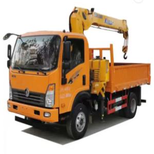 China SINOTRUK HOWO 4*2 6 Tires 8 Ton Truck Mounted Crane Light Cargo Truck with Hydraulic Manipulator Folding Boom Crane supplier