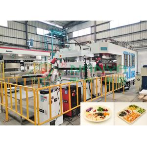 China Eco-Friendly Auto Robot Arm Bagasse Fiber Tableware Making Machinery supplier