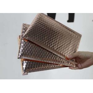 China 6 * 10 Metallic Bubble Envelopes Shiny / Matt Surface With Rose Gold Color supplier