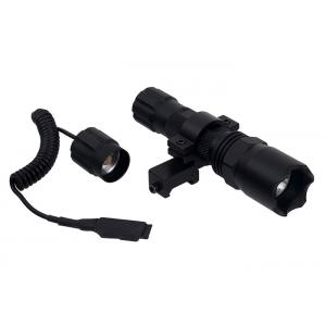 China 5.9 Inch Tactical LED Flashlight With Angled Offset Ring Mount For Picatinny Or Weaver Rail supplier