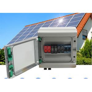 15A Solar PV Combiner Box Circuit Breaker 2 Strings Plastic 550VDC Solar Panel