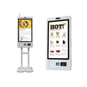 32 Touch Screen Fast Food Self Service Ordering Kiosk Self Checkout Kiosk With Software Ordering