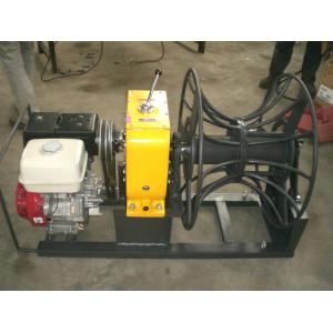 Honda gasoline engine winch with cable reel drum rewinding line replacing cable