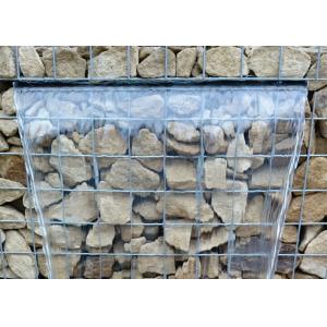 Hexagonal Or Square Galfan Gabion Baskets / Gabion Stone Cages For Decorative